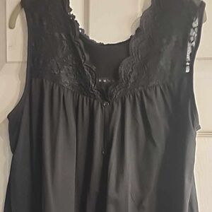Black embroidery top